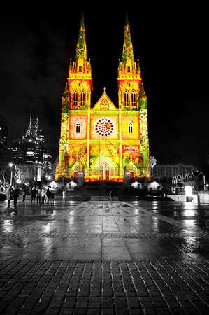 Vivid Sydney 2010 - St Marys Cathedral